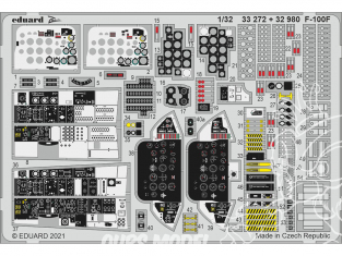 Eduard photodécoupe avion 33272 Zoom intérieur F-100F Trumpeter 1/32