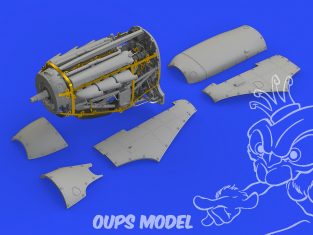 Eduard kit d'amelioration avion brassin 648582 Moteur Spitfire Mk.I Eduard 1/48