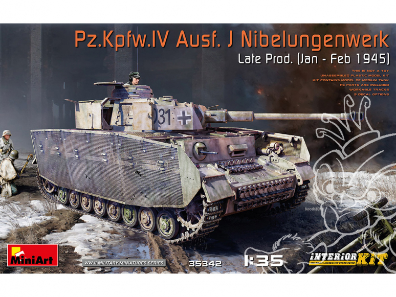 MINI ART maquette militaire 35342 Pz.Kpfw.IV Ausf. J Nibelungenwerk Late Prod. (Janvier Fevier1945) INTERIOR KIT 1/35