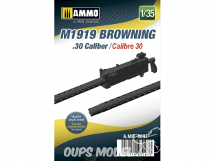 Ammo Mig accessoire 8097 M1919 Browning Calibre 30 1/35