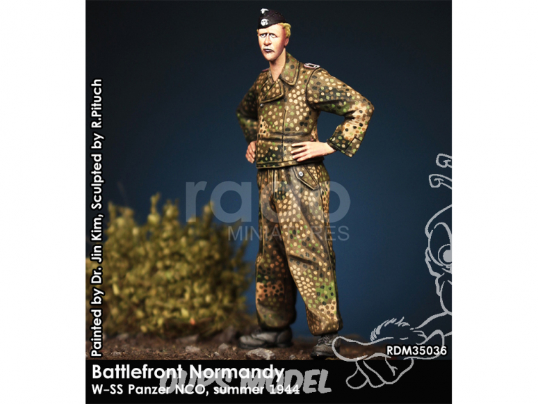 Rado miniatures figurines RDM35036 Bataille de Normandie - Slenderman W-SS Panzer-Pioner Ete 1944 1/35