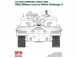 Rye Field Model maquette militaire 5054 Chenilles Challenger 2 Britannique TR60 41 4FS (Chenilles maillon par maillon) 1/35