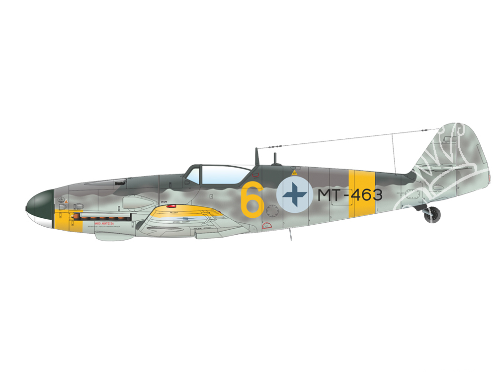 Maquette d'avion en plastique Bf109E-4/N « Galland » w/figure 1/48 -  Scientific-MHD