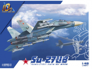 Great Wall Hobby maquette avion L4827 Sukhoi Su-27UB "Flanker C" Chasseur lourd 1/48