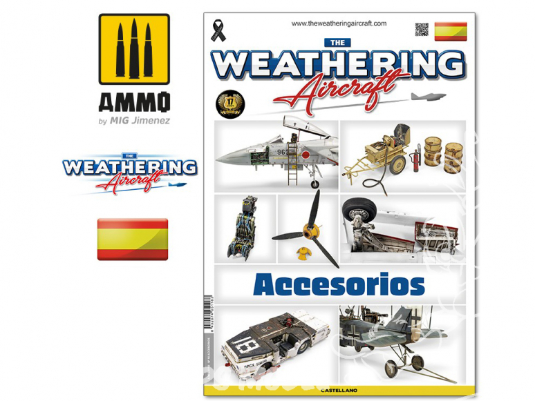 MIG Weathering Aircraft 5118 Numero 18 Accesorios en langue Castellane