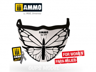 MIG 8074 Masque réutilisable Ammo for life Papillon