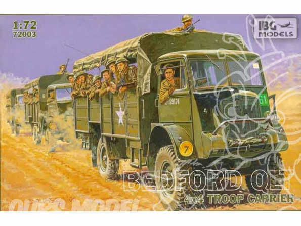 IBG maquette militaire 72003 BEDFORD QLT 4x4 troop carrier 1/72