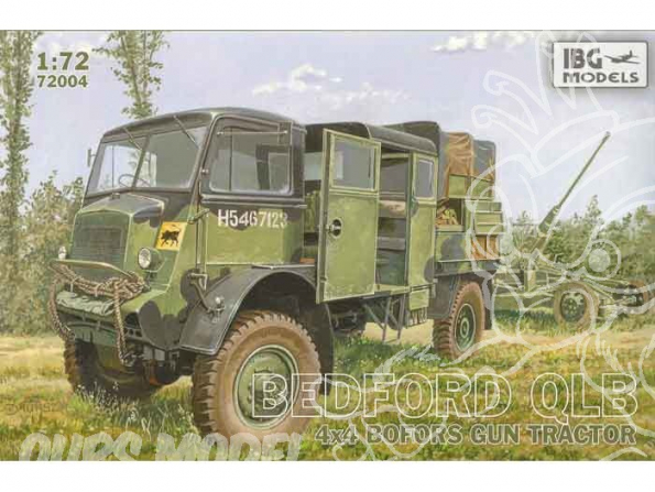 IBG maquette militaire 72004 BEDFORD QLB 4x4 Tracteur pour canon anti aérien Bofors 1/72