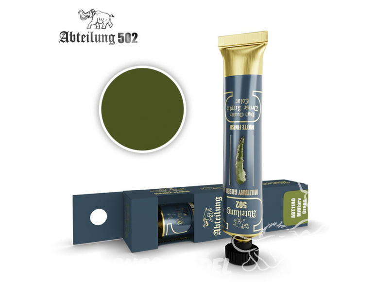 Abteilung 502 Tube Couleurs acryliques denses de haute qualité ABT1140 Vert Militaire