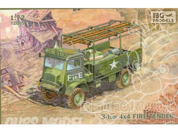 IBG maquette militaire 72005 BEDFORD QLR 4x4 - Pompiers 1/72