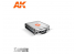 Ak interactive peinture acrylique 3G Set AK11702 MALLETTE AK AVEC 100 COULEURS 3G 17ml