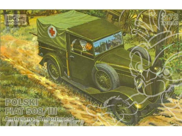 IBG maquette militaire 72010 POLSKI FIAT 508/III Ambulance 1/72