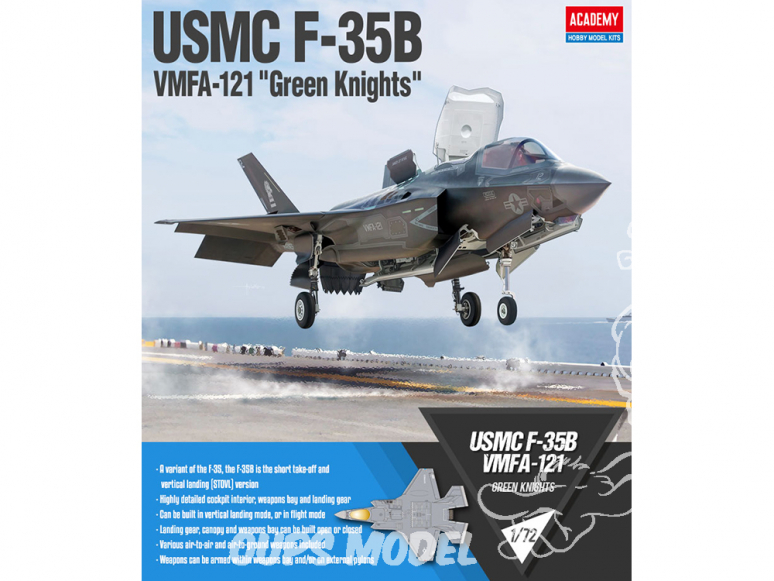 Academy maquette avion 12569 USN F-35B VFA-121 Green Knights 1/72