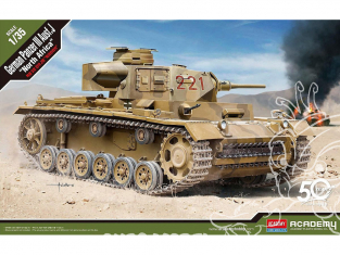 Academy maquettes militaire 13531 Panzer III Ausf.J Afrique du Nord 1/35