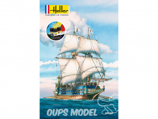 Heller maquette bateau 56835 STARTER KIT Galion 1/200