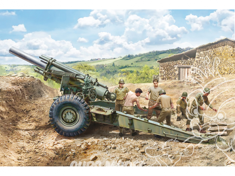 Italeri maquette militaire 6581 Obusier M1 155 mm 1/35