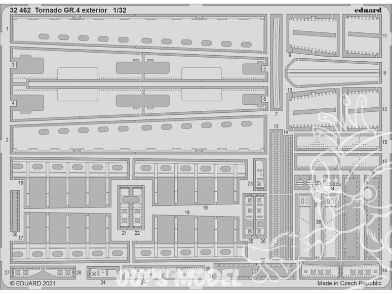 Eduard photodécoupe avion 32462 Extérieur Tornado GR.4 Italeri 1/32