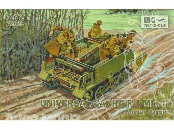 IBG maquette militaire 72025 UNIVERSAL CARRIER I Mk.II Mortier 1/72