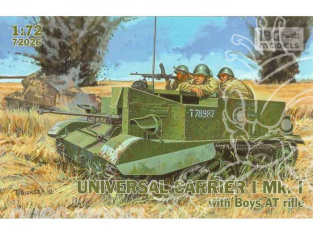 IBG maquette militaire 72026 UNIVERSAL CARRIER I Mk.I Avec fusil anti chars Boys - Armée Soviétique 1942 1/72