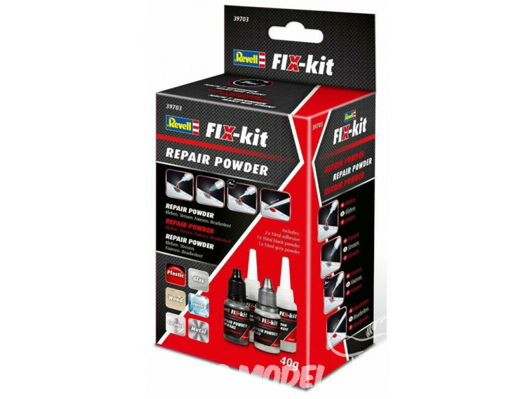 Revell colle 39703 FIX-kit UV Adhésif innovant de rebouchage