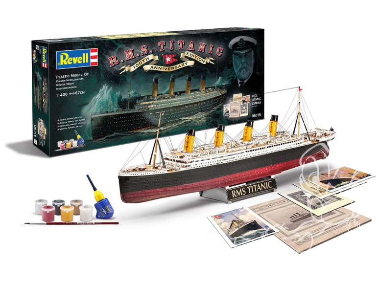 Revell maquette bateau 05715 Coffret R.M.S. Titanic 100th Anniversaire 1/400