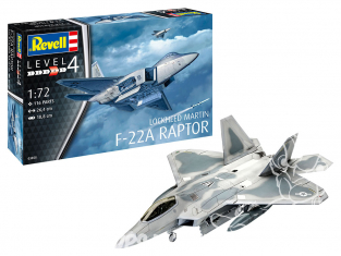 Revell maquette avion 03858 Lockheed Martin F-22A Raptor 1/72