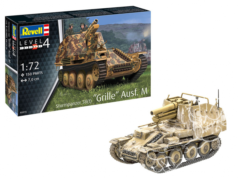 Revell maquette avion 03315 Sturmpanzer 38(t) Grille Ausf. M 1/72