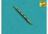 Aber A32018 Jeu de 2 futs canons pour mitrailleuses d&#039;avion British Mk 2 Browning .303 sans cache-flash 1/32