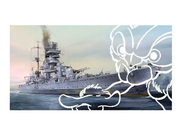 Trumpeter maquette bateau 05767 SMS Prinz Eugen 1/700