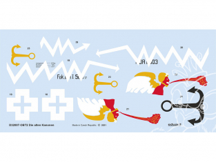 Eduard Decalques avion D32007 Die alten Kanonen Fokker Dr.I Meng 1/32