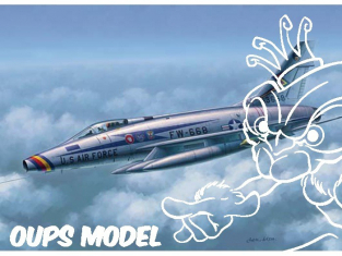 Trumpeter maquette avion 02839 NORTH AMERICAN F-100D France 1/48