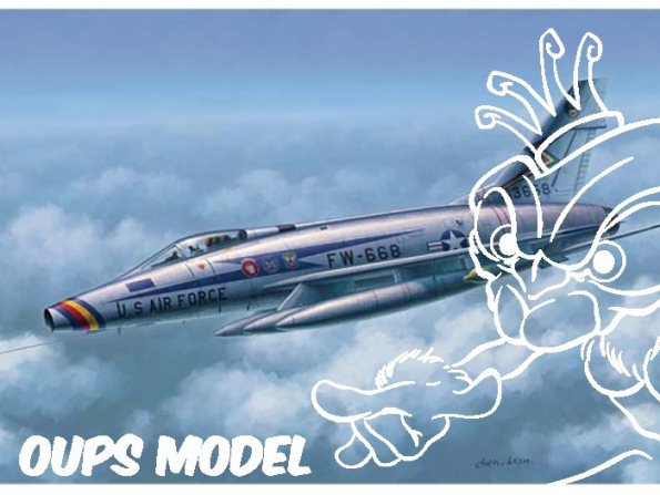 Trumpeter maquette avion 02839 NORTH AMERICAN F-100D France 1/48