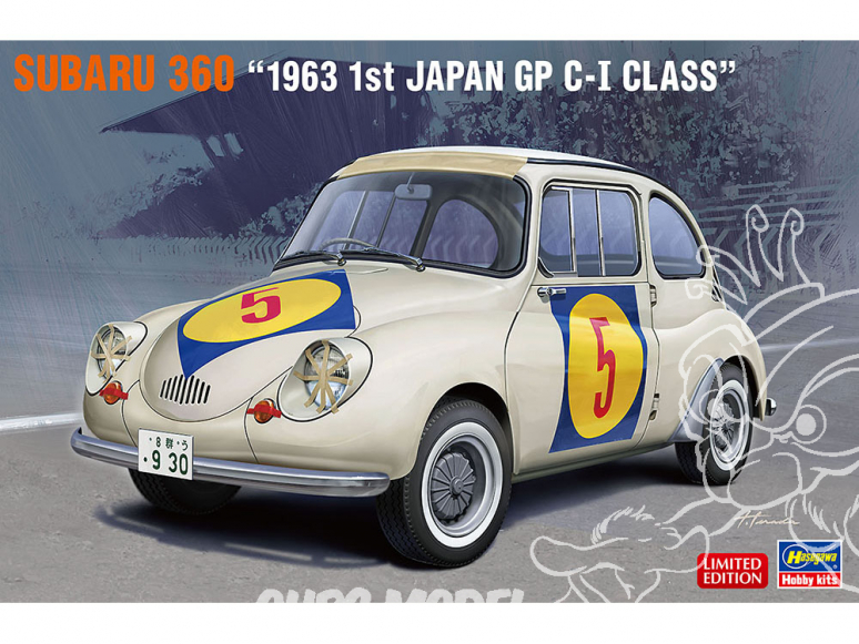Hasegawa maquette voiture 20465 Subaru 360 1963 1st Japan GP C-I Class Winner Limited Edition 1/24