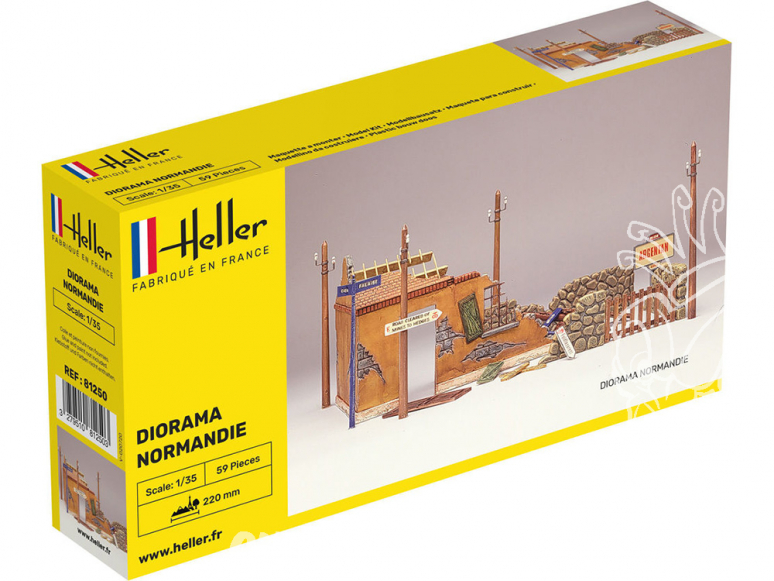 Heller maquette militaire 81250 Diorama Normandie 1/35