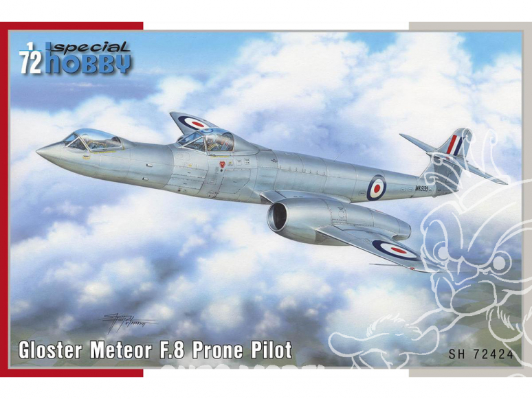 Special Hobby maquette avion 72424 Gloster Meteor F.8 Prone Pilot 1/72