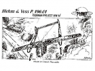 Planet Model PLT031 Blohm Voss BV P.196.01 full resine kit 1/72