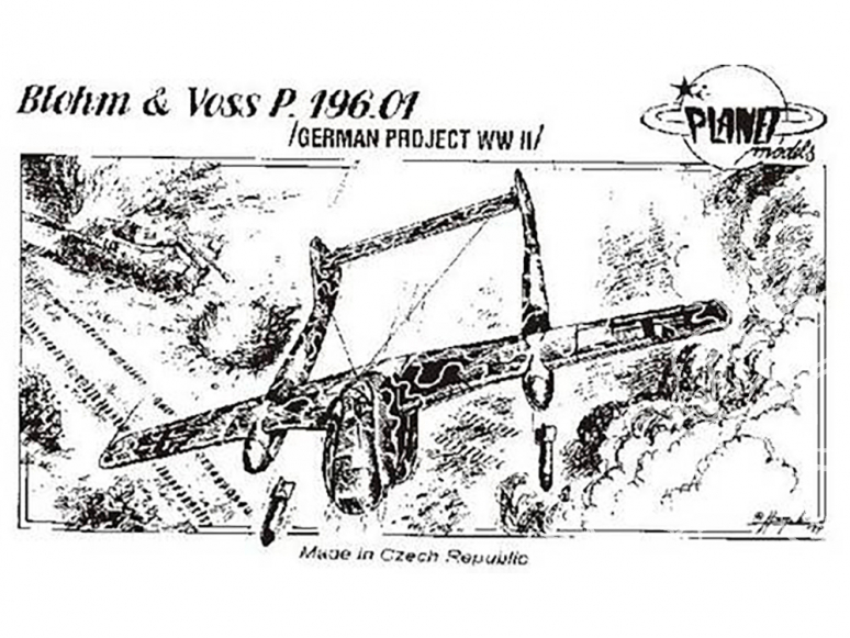 Planet Model PLT031 Blohm Voss BV P.196.01 full resine kit 1/72