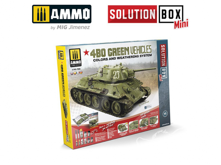 MIG Solution Box Mini 7900 Véhicules Vert 4BO Couleurs et vieillissement - Livre