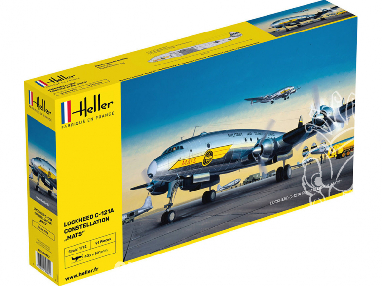 HELLER maquette avion 80382 C-121A constellation "MATS" 1/72