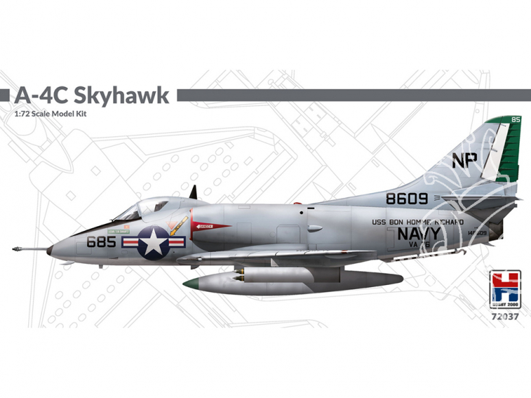 Hobby 2000 maquette avion 72037 A-4C Skyhawk 1/72