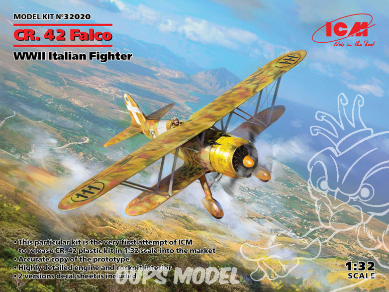 Icm maquette avion 32020 Fiat CR.42 Falco 1/32