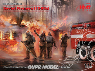 Icm maquette figurines 35623 Pompiers soviétiques (années 1980) 1/35
