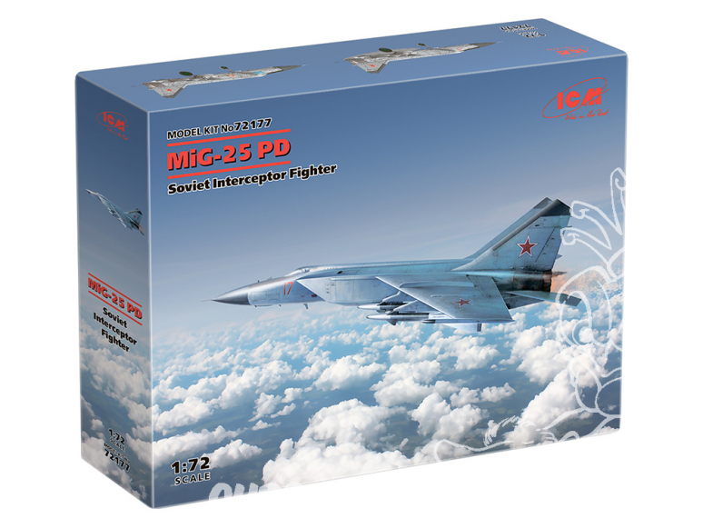 Icm maquette avion 72177 MiG-25 PD Chasseur intercepteur soviétique 1/72