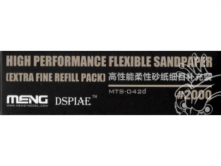 MENG MTS-042d Papier abrasif flexible haute performance grain 2000