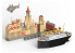Suyata maquette cartoon SL002 Titanic avec port et véhicule
