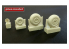 Plus Model AL7042 B-26 Marauder roues fin de production motif rainuré 1/72