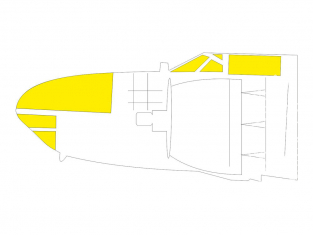 Eduard Express Mask JX271 A-26C Invader Hobby Boss 1/32