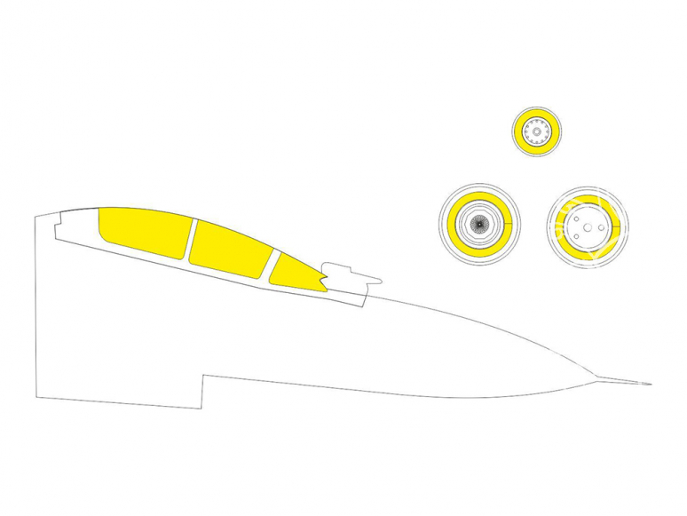 Eduard Express Mask EX744 Sukhoi Su-30SM TFace Kitty Hawk 1/48