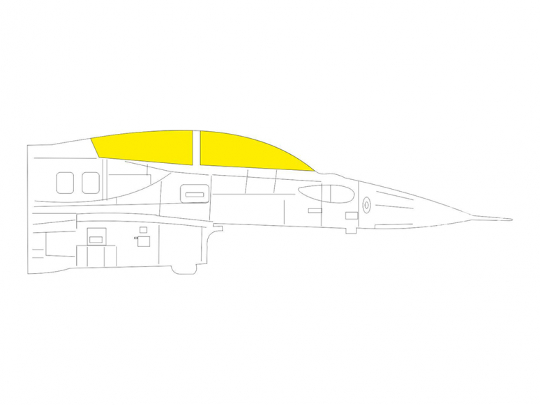 Eduard Express Mask EX761 F-16I SUFA Kinetic 1/48