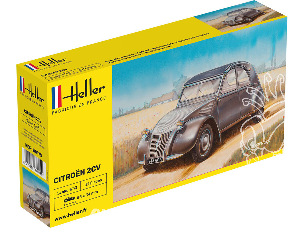 Maquette papier Citroën 2CV Voiture